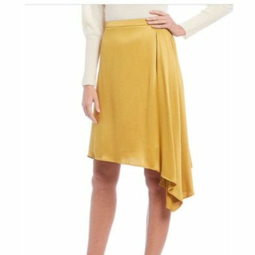 Antonio Melani Oliver Satin Skirt Size 4